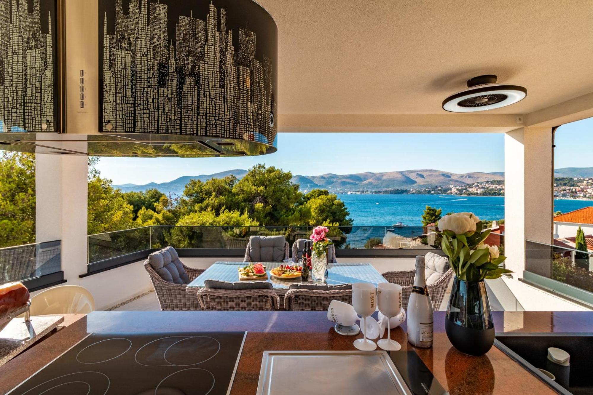 Beach Villa Valentina Trogir Værelse billede